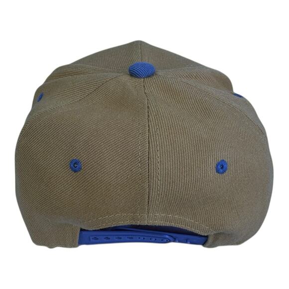 LA Dodgers New Era 9Forty Men’s SnapBack Hat Wheat Navy With Outline - Picture 7 of 10